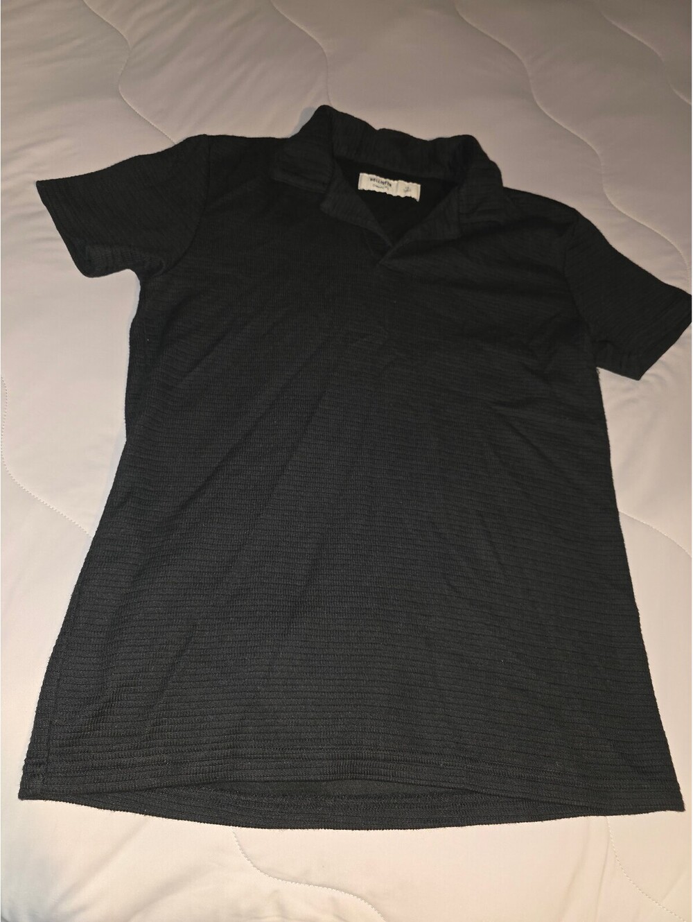 Hollister Men’s Knitted Polo Men’s XSmall Black